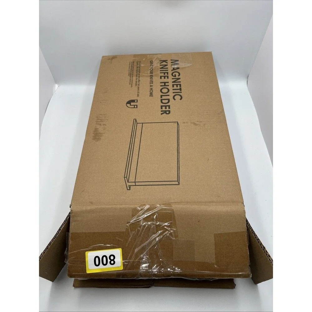 THMINS Acrylic Magnetic Knife Block Double Sided Clear Kitchen Knife 16 X 10 NIB